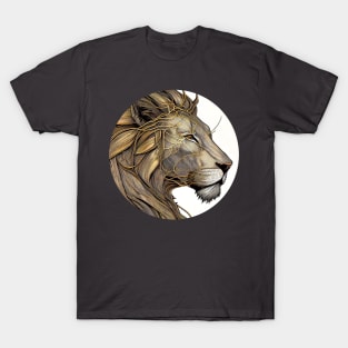 The lion king of the animal, symbolises courage, nobility, strength & royalty T-Shirt